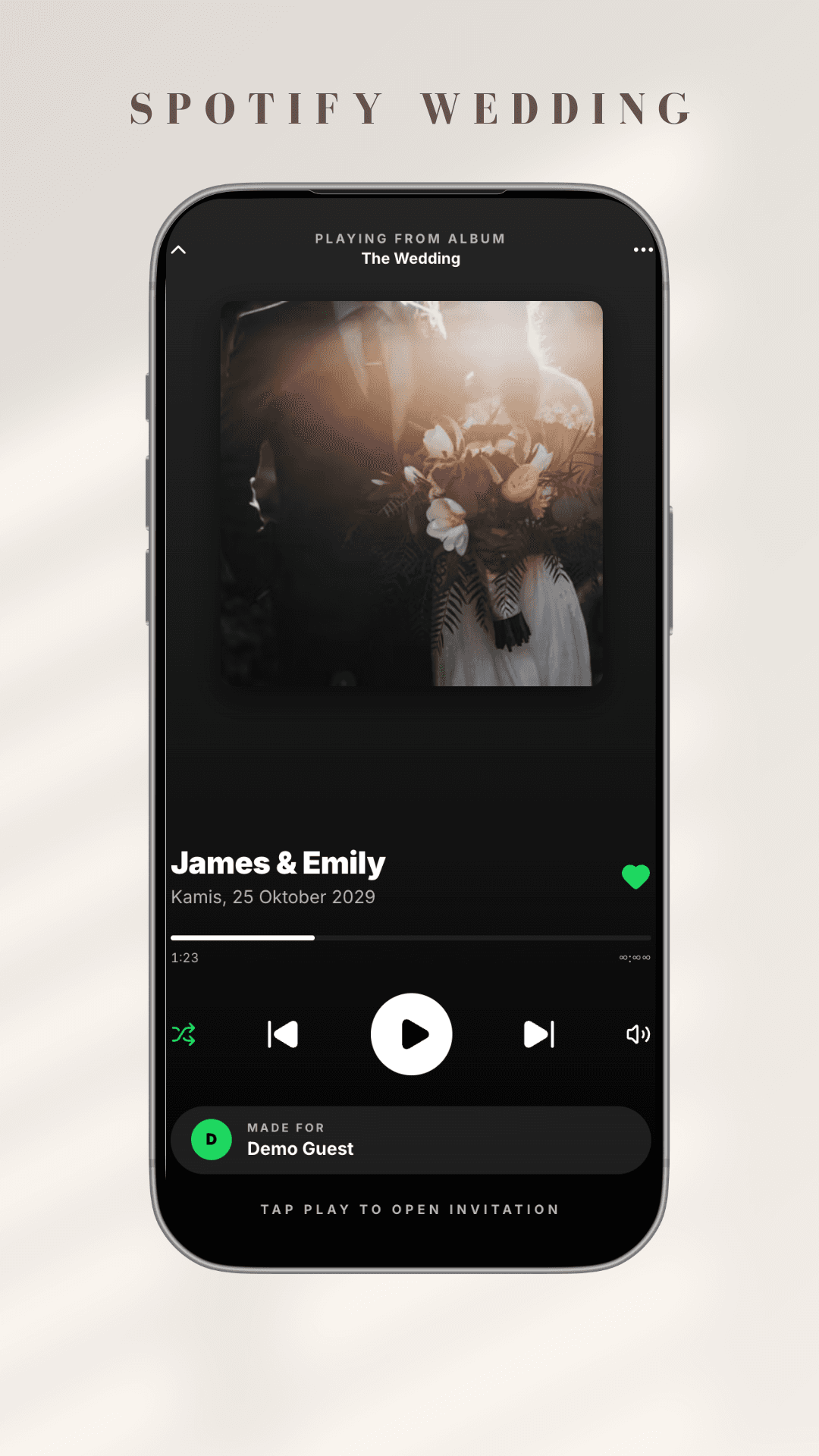 Preview Spotify Wedding